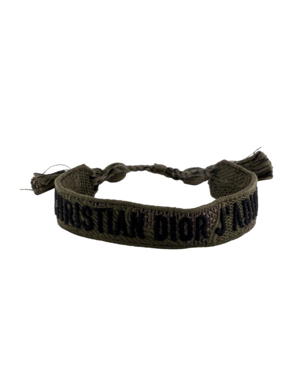 christian dior cotton woven j’adior friendship bracelet